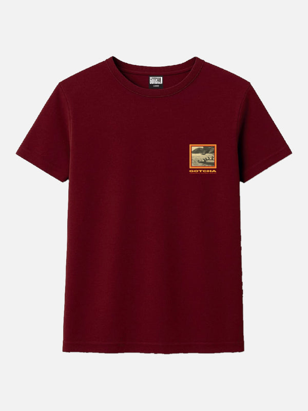 Remera Gotcha Tetris Bordo