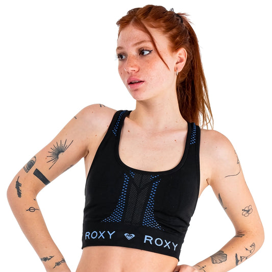 Top Roxy Chill Out Sport Seamless Negro Celeste - Indy