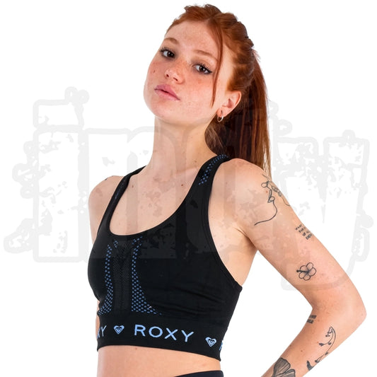 Top Roxy Chill Out Sport Seamless Negro Celeste - Indy