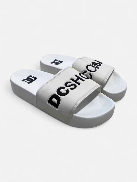 Ojota Mujer DC Slide Platform Blanco Crudo