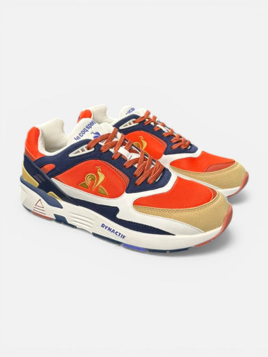 Zapatillas Le Coq Sportif R1100 Pop Rojo Dorado azul