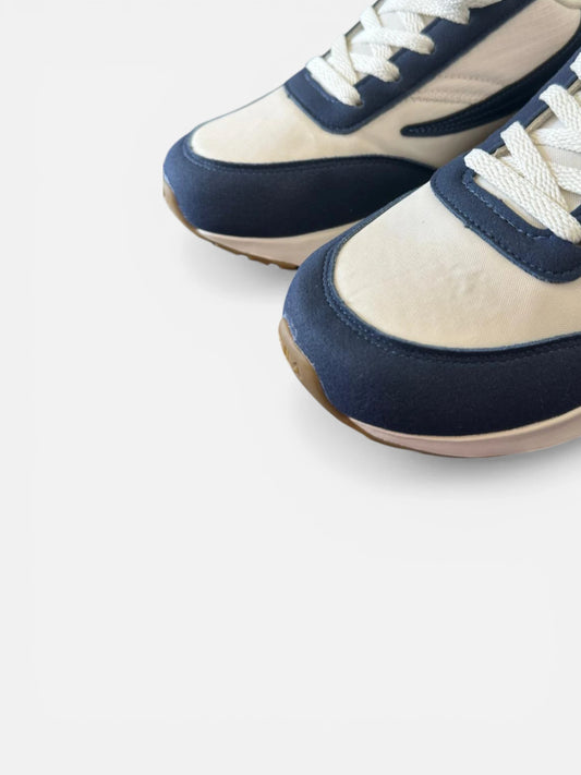 Zapatillas Fila Racer Energized Beige Azul - OUTLET