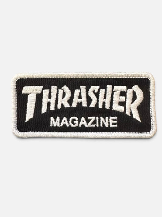 Parche Thrasher Skate Magazine Negro Blanco