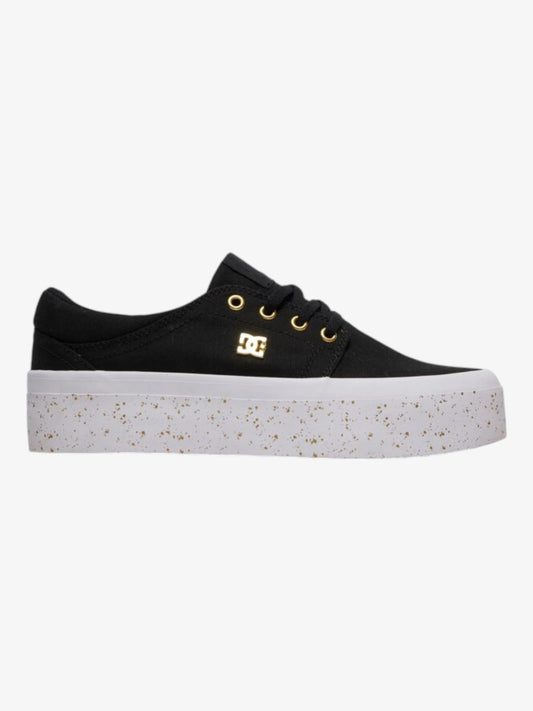 Zapatillas Dc Trase Platform Tx Se Mujer Negro Dorado - Indy