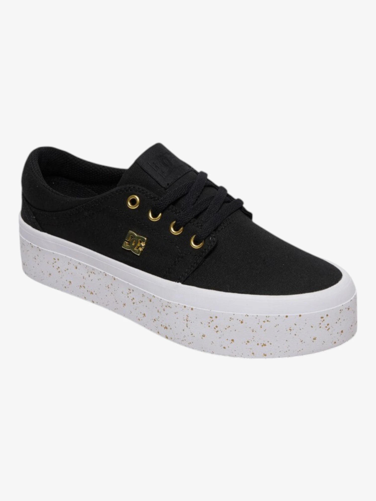 Zapatillas Dc Trase Platform Tx Se Mujer Negro Dorado - Indy