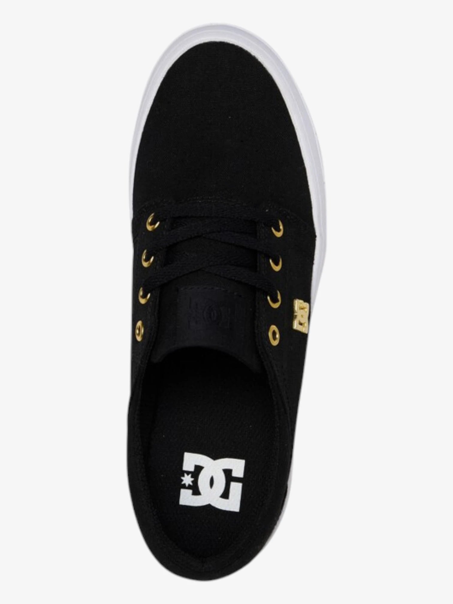 Zapatillas Dc Trase Platform Tx Se Mujer Negro Dorado - Indy