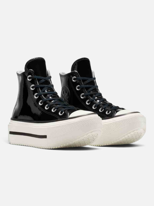 Zapatillas Converse Ctas Lift Doubles Stack Hi Negro Charol