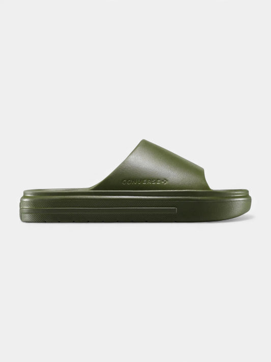 Ojotas Converse Essential Slide Slip Verde Militar