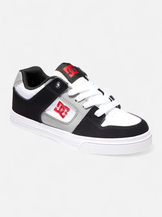 Zapatillas Dc Pure Negro Blanco Rojo