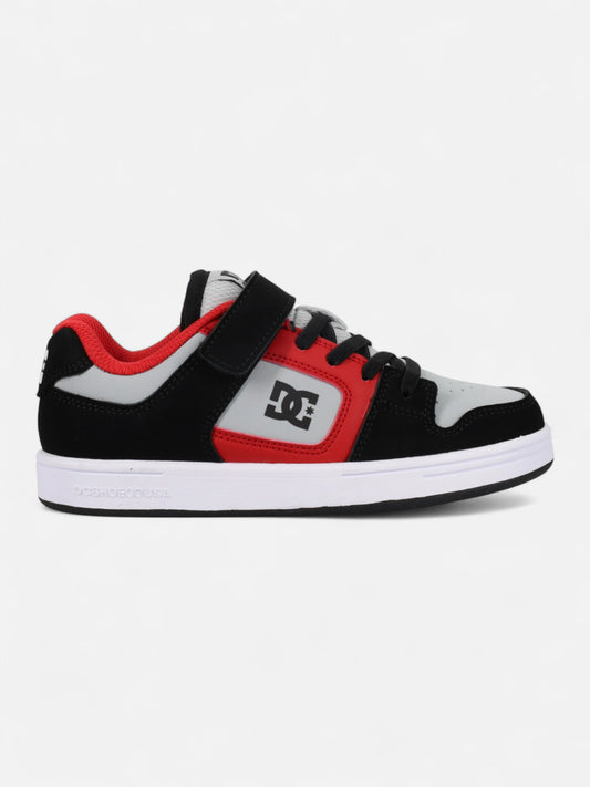Zapatillas DC Niño Manteca 4 V Negro Gris Rojo