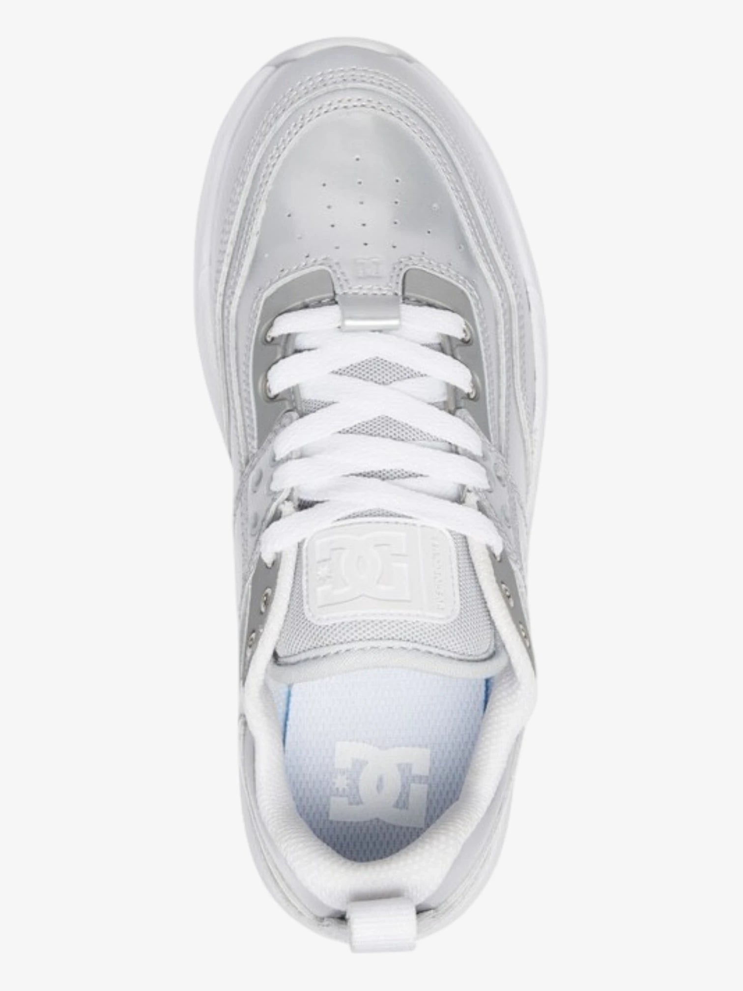 Zapatillas Dc E Tribeka Se Mujer Plata Metalico - Indy