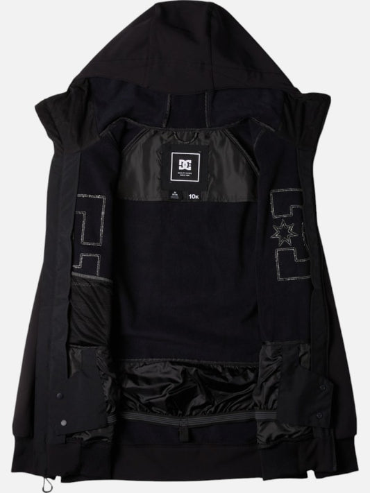 Campera DC Snow Spectrum Softshell Negro Rojo