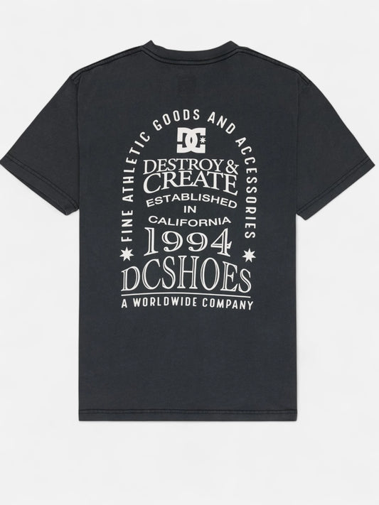Remera Dc Line Up Gris Oscuro