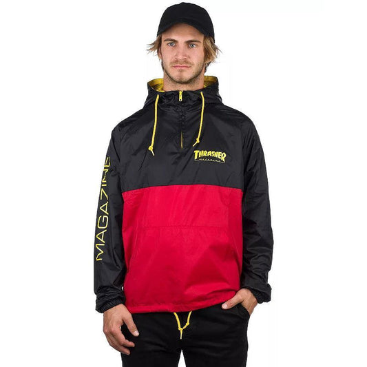 Anorak Thrasher Magazine Negro Rojo - Indy