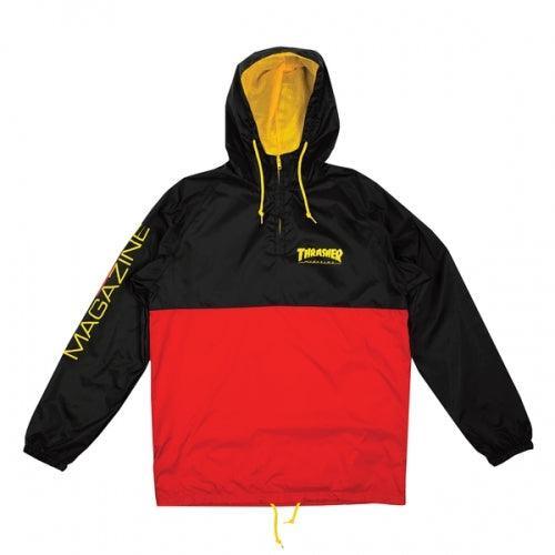 Anorak Thrasher Magazine Negro Rojo - Indy