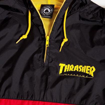 Anorak Thrasher Magazine Negro Rojo - Indy