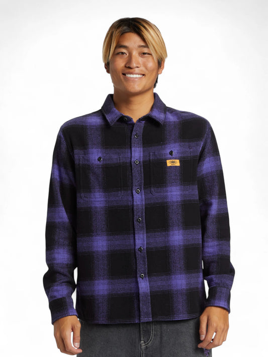 Camisa Quiksilver ML Mercury Violeta