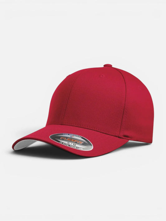 Gorra Flexfit Yupoong Wooly Combed Rojo