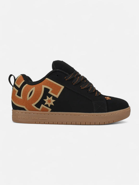Zapatillas DC Court Graffik Negro Beige Marrón