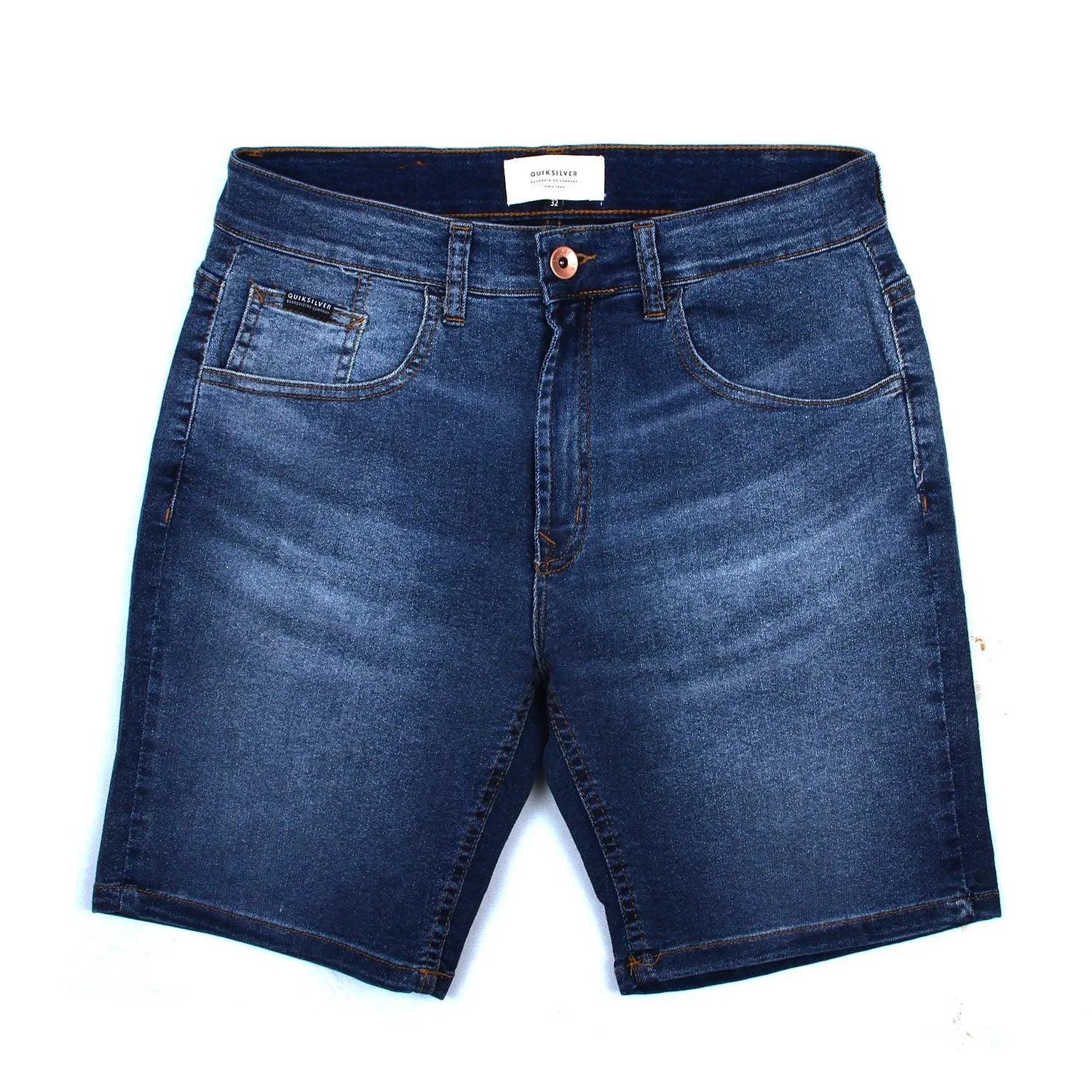 Bermuda Quiksilver Slim Basic Blue Azul Claro - Indy