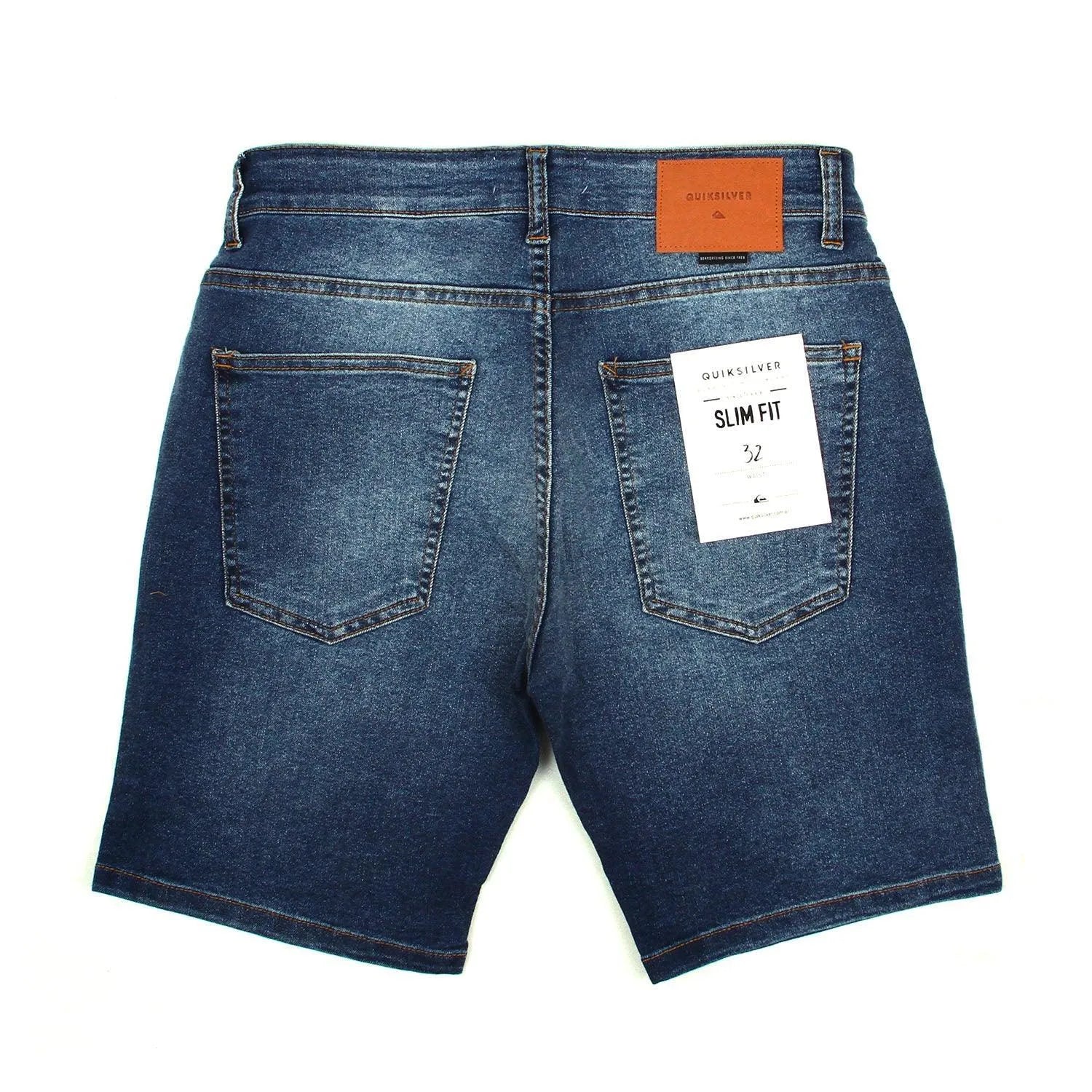 Bermuda Quiksilver Slim Basic Blue Azul Claro - Indy