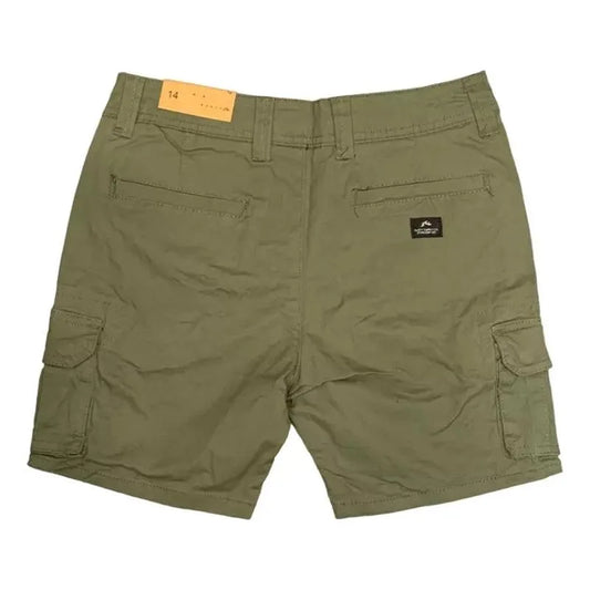 Bermuda Rusty Z Charge Ws Cargo Niño Verde Militar - Indy