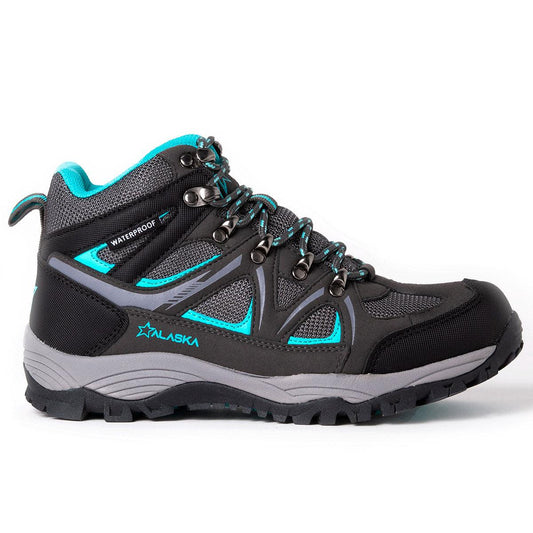 Botas Alaska Jade Waterproof Trekking Mujer Gris Verde - Indy