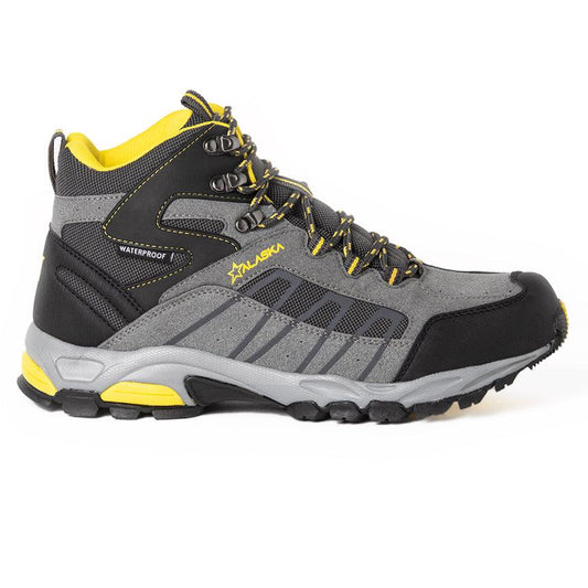 Bota Alaska Llaima Waterproof Trekking Gris Amarillo - Indy