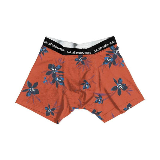Boxer Quiksilver Full Print Poly Blend Coral - Indy