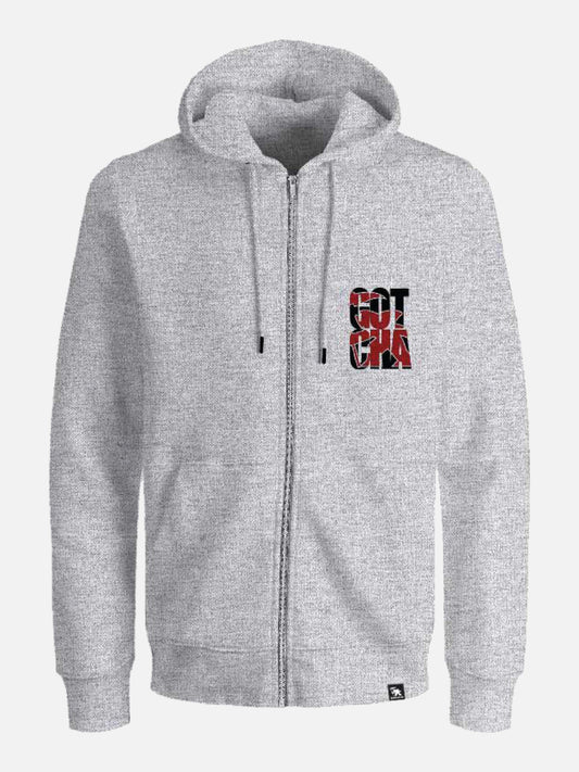 Campera Gotcha Backside Gris Melange