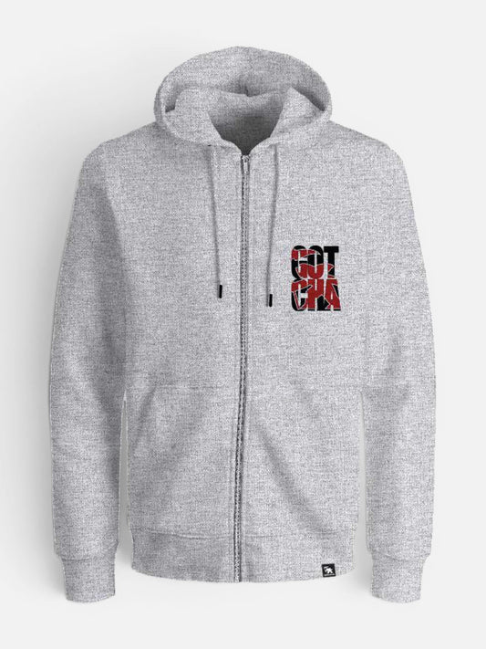 Campera Gotcha Backside Gris Melange