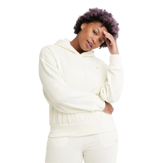 Buzo Champion Crop Relaxed Corduroy Mujer Blanco - Indy