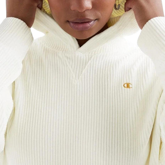 Buzo Champion Crop Relaxed Corduroy Mujer Blanco - Indy