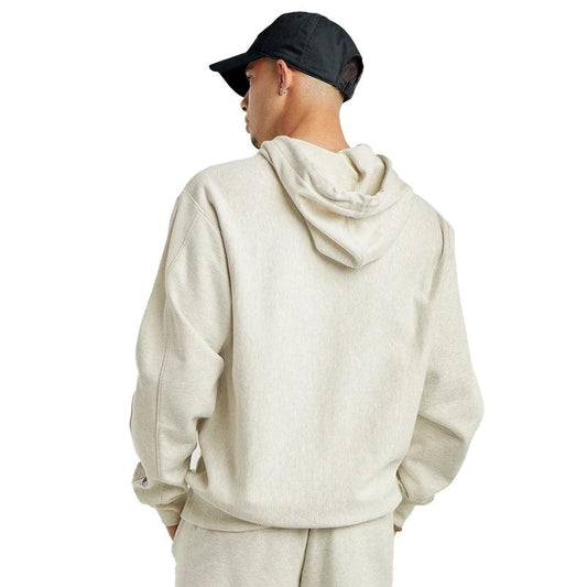 Buzo Champion Logo Script Rustico Crema - Indy