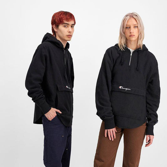Buzo Champion Reverse Weave Anorak Negro - Indy