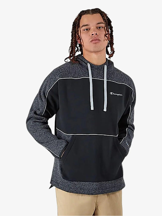 Buzo Champion Sweater knit Fleece hood Negro