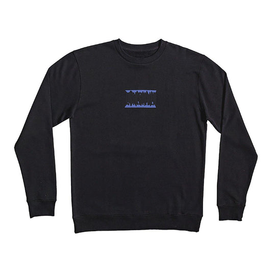Buzo Crew Quiksilver Echoes Of The Past Boys Negro - Indy