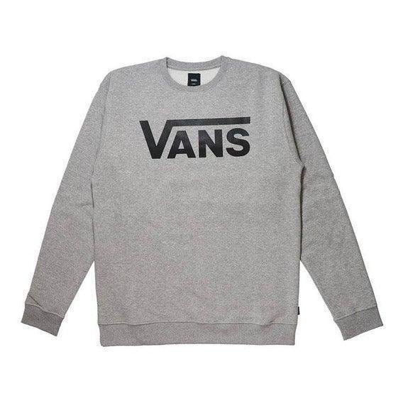 Buzo Crew Vans Classic II French Terry Gris - Indy