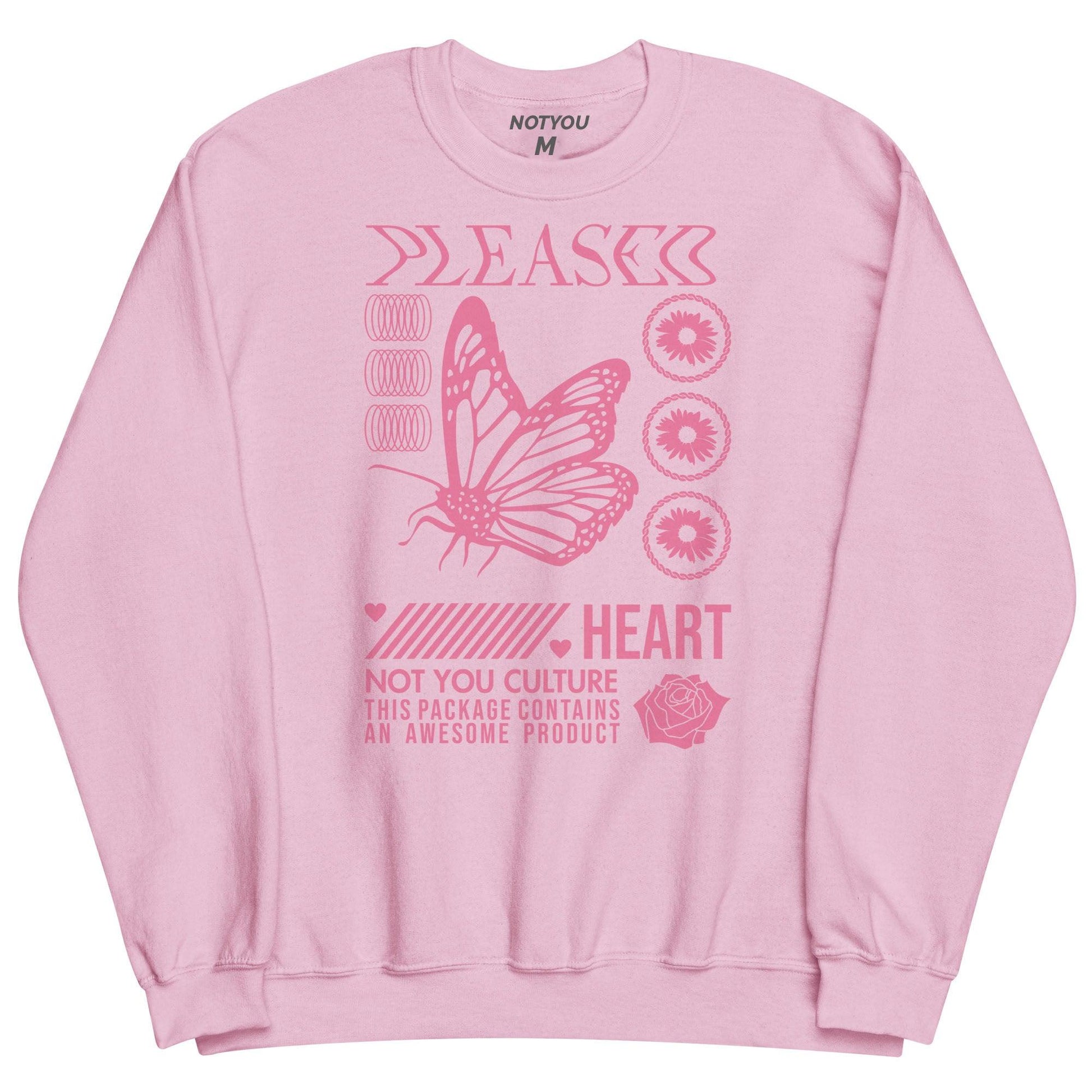 Buzo Notyou Heart Crew Rosa - Indy