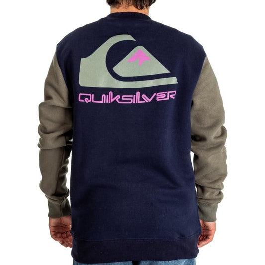 Buzo Quiksilver Crew Omni Logo Azul Marino - Indy