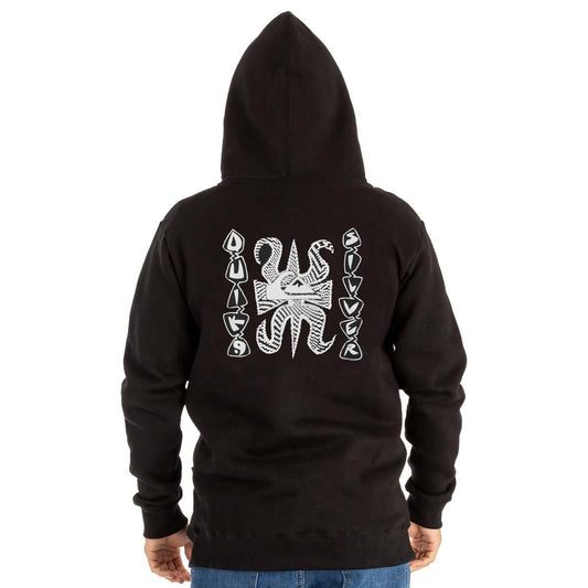 Buzo Quiksilver Fortuned Logo Negro - Indy