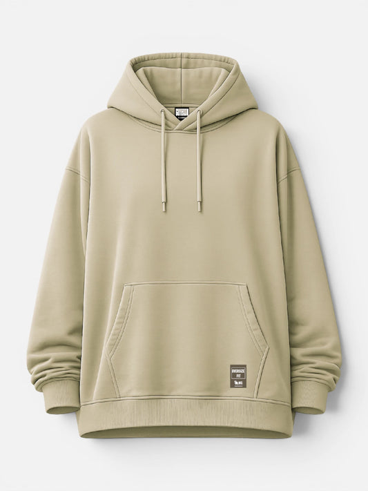 Buzo Gotcha Solid Oversize Hoodie Beige