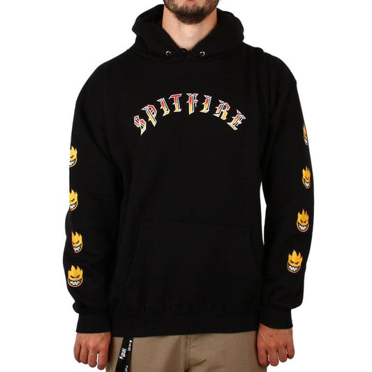 Buzo Spitfire Old E Bighead Fill Sleeve Negro - Indy