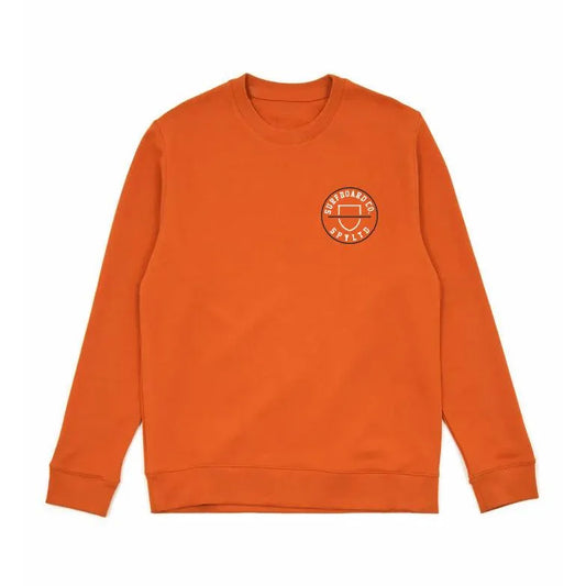 Buzo Spy Escudo Crew Naranja Marrón - Indy