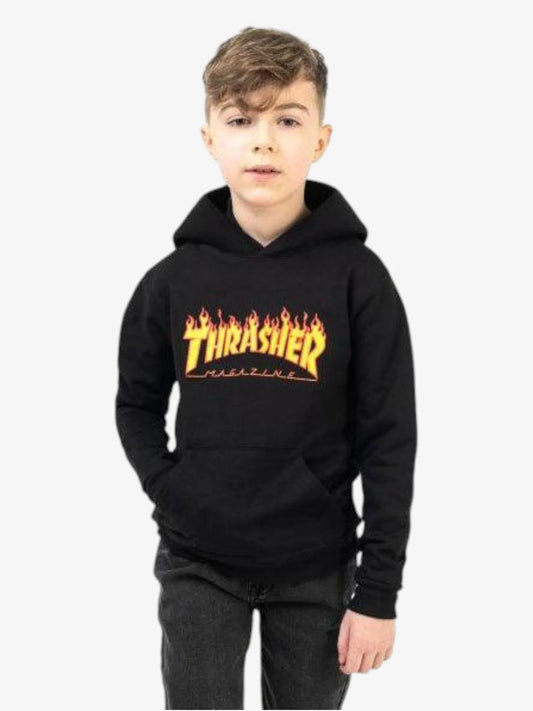 Buzo Thrasher Flame Boys Negro