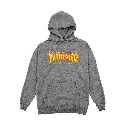 Buzo Thrasher Flame Gris - Indy