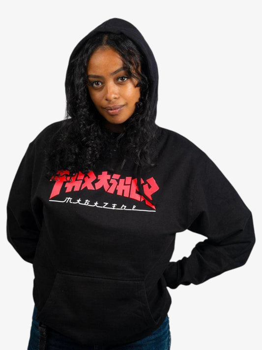 Buzo Thrasher Godzilla Mujer Negro - Indy