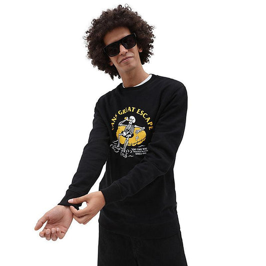Buzo Vans Great Escape Beer Skull Crew Negro - Indy