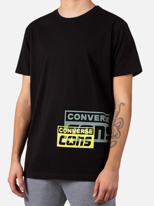 Remera Converse Double Negro