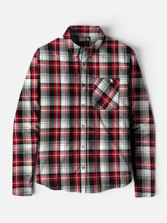 Camisa Gotcha Viyella Cuadros Liviana Rojo